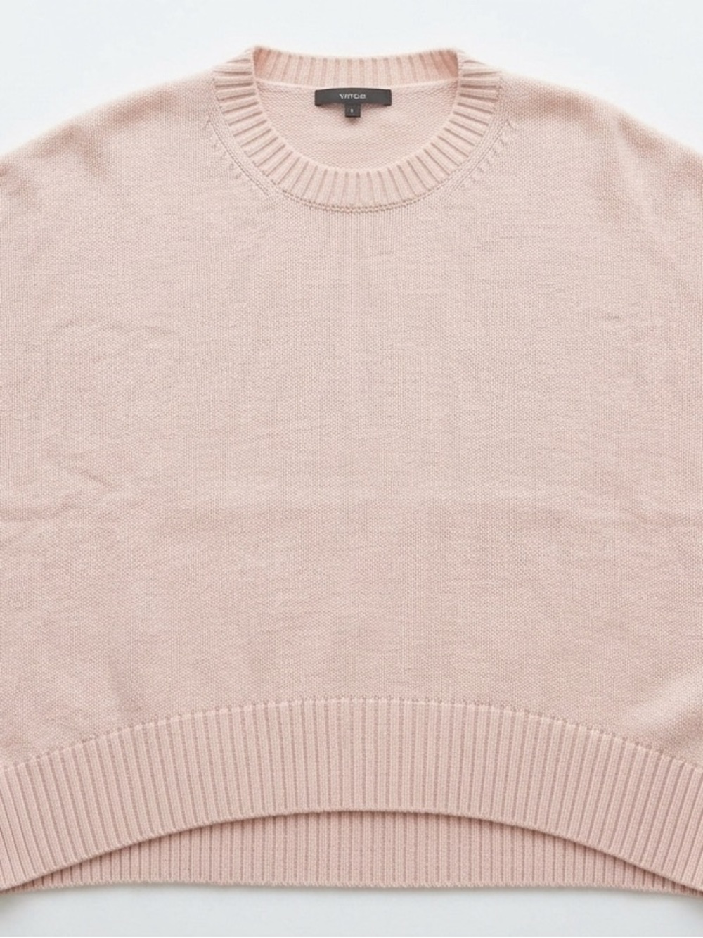 Quince Blush Pink 100% Organic Cotton Crewneck Sweater